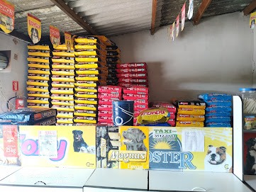 Interior real da loja Agro Pet Vida Nova
